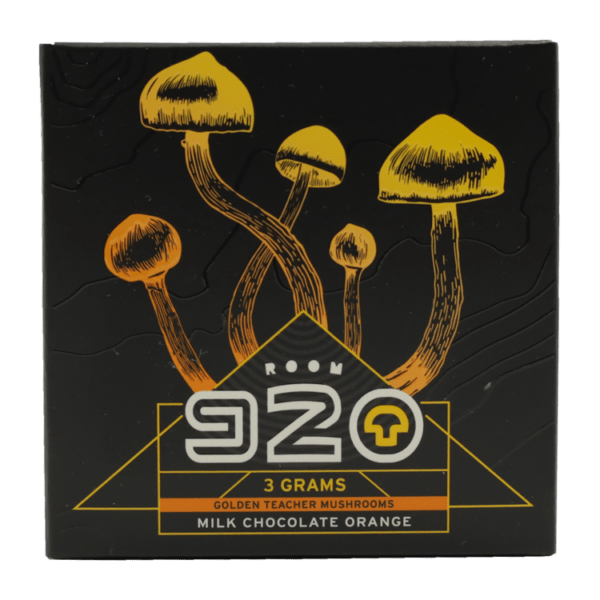 Room 920 - Mushroom Chocolate Bar - Milk Chocolate Orange - 3 grams | Magic Mushrooms Ottawa Canada