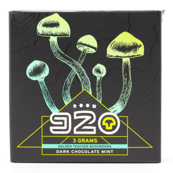 Room 920 - Mushroom Chocolate Bar - Dark Chocolate Mint - 3 grams | Magic Mushrooms Ottawa Canada
