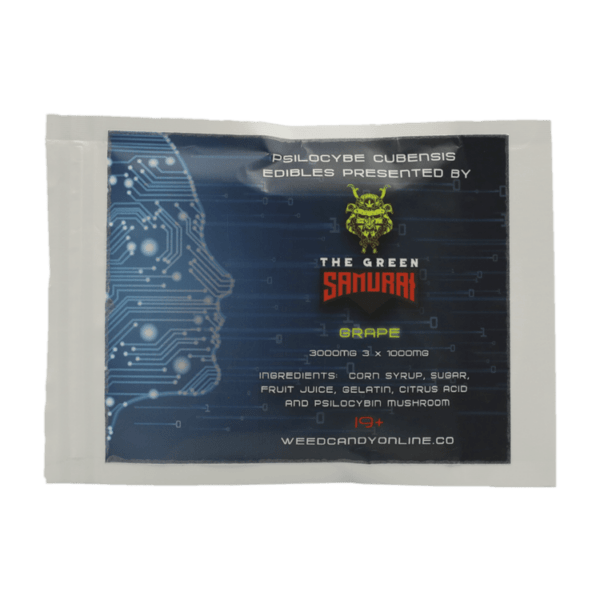 The Green Samurai - Shroom Gummies - Grape - 3g | Magic Mushrooms Ottawa Canada