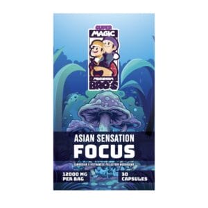 Super Magic Mushroom Bro’s - Asian Sensation FOCUS - 400MG Capsules | Magic Mushrooms Ottawa Canada